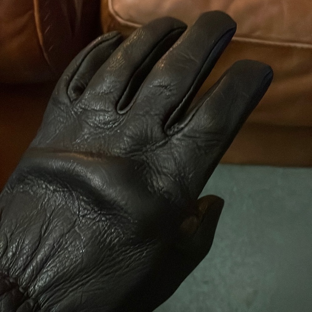 Churchill Black Deerskin Gloves (Large)